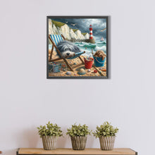 Load image into Gallery viewer, Diamond Painting - Full Square - Seaside resort (40*40CM)
