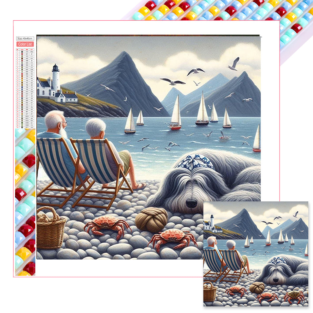 Diamond Painting - Full Square - Seaside resort (40*40CM)