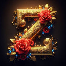 Load image into Gallery viewer, Diamond Painting - Full Round - Rose gold stamping letter Z (30*30CM)
