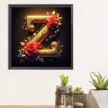 Load image into Gallery viewer, Diamond Painting - Full Round - Rose gold stamping letter Z (30*30CM)
