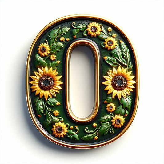Diamond Painting - Full Round - sunflower number 0 (30*30CM)