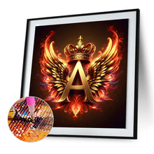 Load image into Gallery viewer, Diamond Painting - Full Round - Feather wings letter A (30*30CM)
