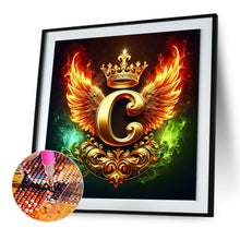 Load image into Gallery viewer, Diamond Painting - Full Round - Feather wings letter C (30*30CM)
