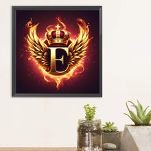Load image into Gallery viewer, Diamond Painting - Full Round - Feather wings letter E (30*30CM)
