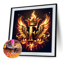 Load image into Gallery viewer, Diamond Painting - Full Round - Feather wings letter F (30*30CM)
