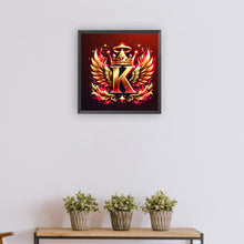 Load image into Gallery viewer, Diamond Painting - Full Round - Feather wings letter K (30*30CM)
