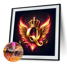 Load image into Gallery viewer, Diamond Painting - Full Round - Feather wings letter Q (30*30CM)
