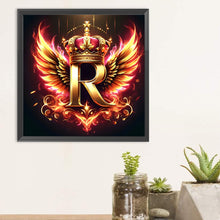Load image into Gallery viewer, Diamond Painting - Full Round - Feather wings letter R (30*30CM)
