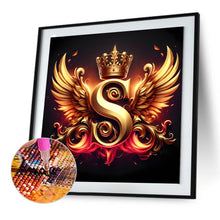 Load image into Gallery viewer, Diamond Painting - Full Round - Feather wings letter S (30*30CM)
