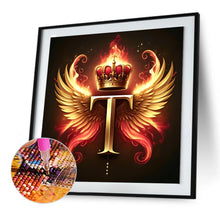 Load image into Gallery viewer, Diamond Painting - Full Round - Feather wings letter T (30*30CM)
