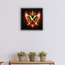 Load image into Gallery viewer, Diamond Painting - Full Round - Feather wings letter X (30*30CM)
