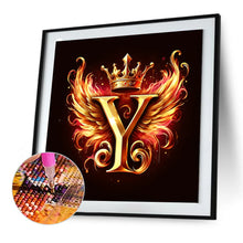 Load image into Gallery viewer, Diamond Painting - Full Round - Feather wings letter Y (30*30CM)
