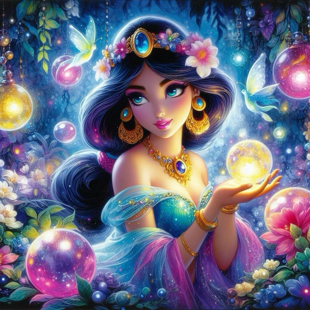 Diamond Painting - Full Round - princess jasmine (40*40CM)