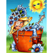 Load image into Gallery viewer, Diamond Painting - Full Square - potted girl (30*40CM)
