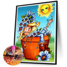 Load image into Gallery viewer, Diamond Painting - Full Square - potted girl (30*40CM)
