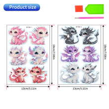 Load image into Gallery viewer, 12Pcs Dragon Diamond Painting Sticker Rhinestone Stickers for Boy Girls Kid Gift
