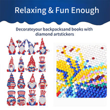 Load image into Gallery viewer, 12/16Pcs Independence Day Elements Diamond Painting Sticker Rhinestone Stickers
