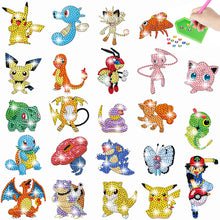 Load image into Gallery viewer, 23Pcs Pokémon Cartoon Diamond Painting Sticker Animal Gem Paint by Numbers Diamonds Arts
