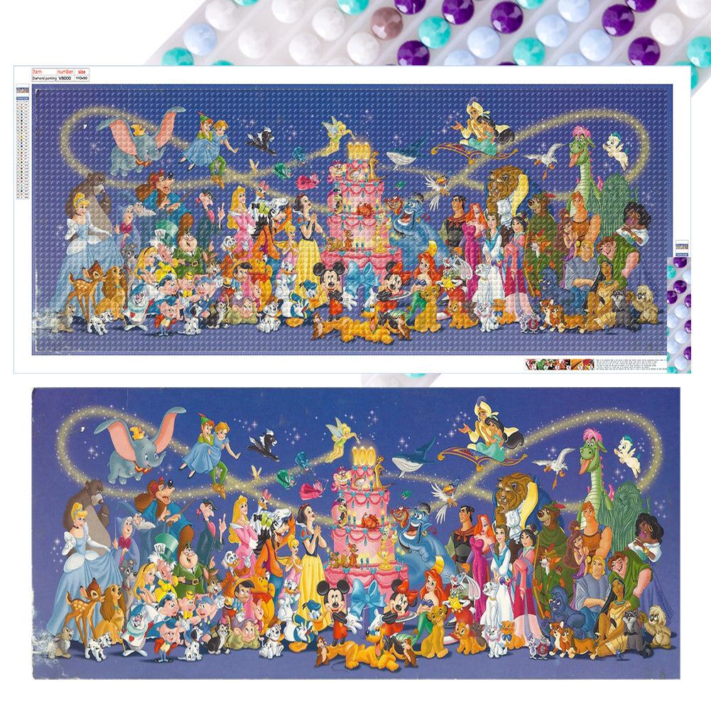 Diamond Painting - Full Round - Disney 100th Anniversary Character Collection (110*50CM)