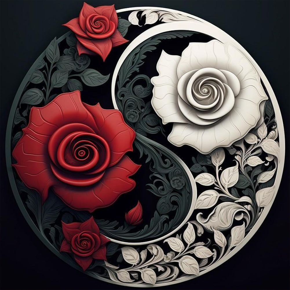 Diamond Painting - Full Round - Tai Chi Rose (30*30CM)