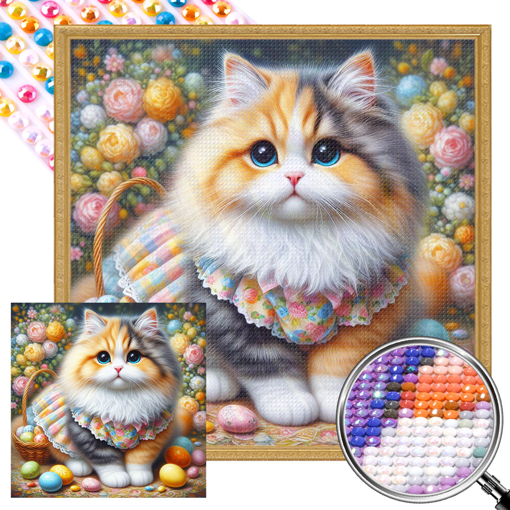 AB Diamond Painting - Full Round - kitten (40*40CM)