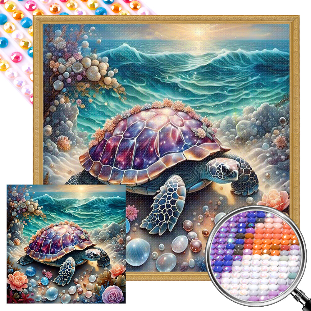 AB Diamond Painting - Full Round - sea turtle (40*40CM)