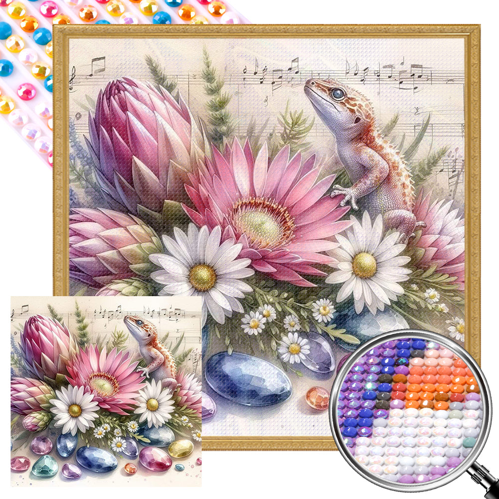 AB Diamond Painting - Full Round - lizard (40*40CM)