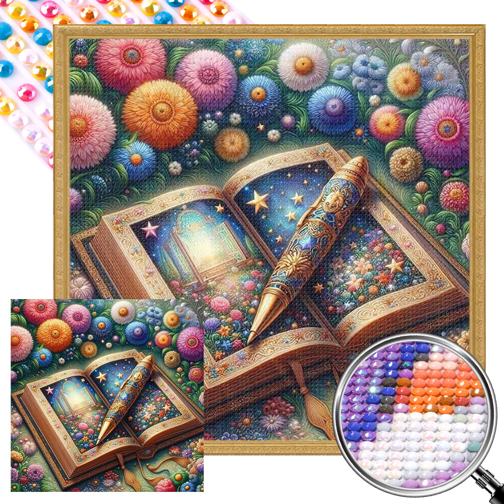 AB Diamond Painting - Full Round - Book of fairy tales (40*40CM)