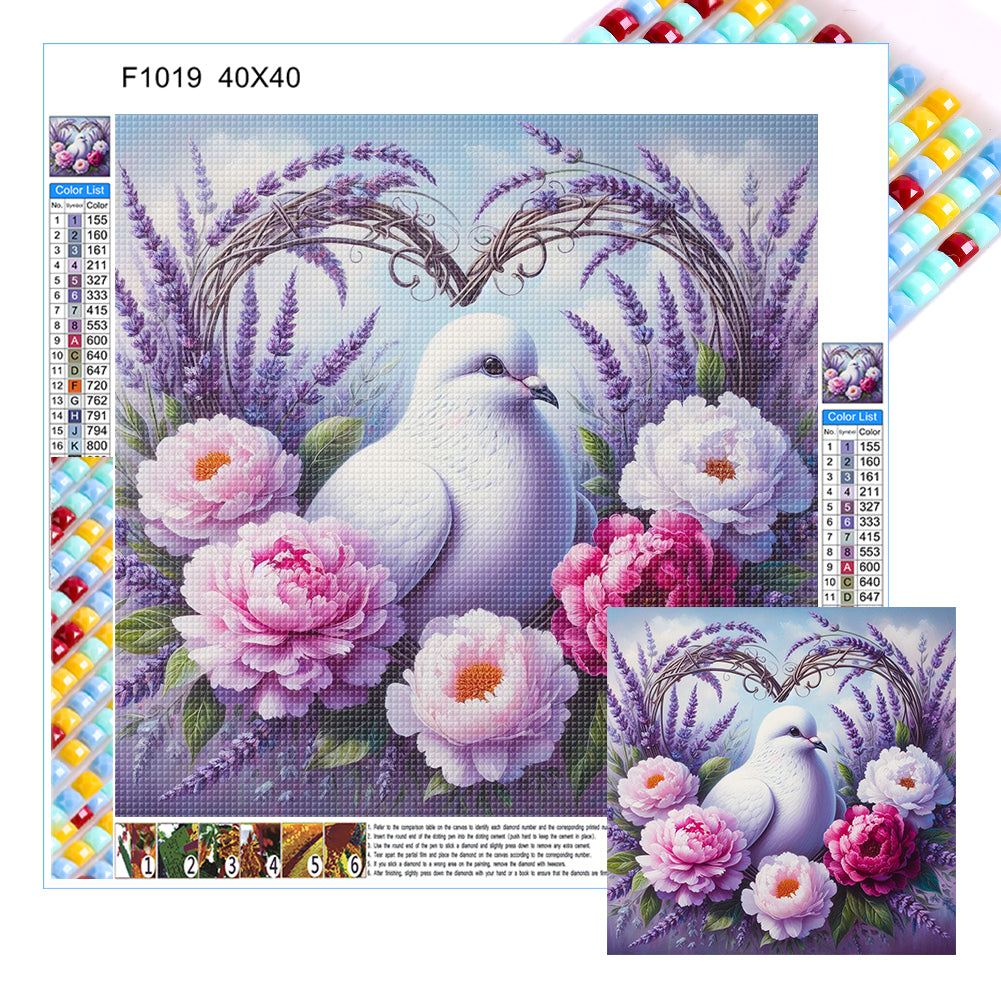 Diamond Painting - Full Square - purple dove (40*40CM)