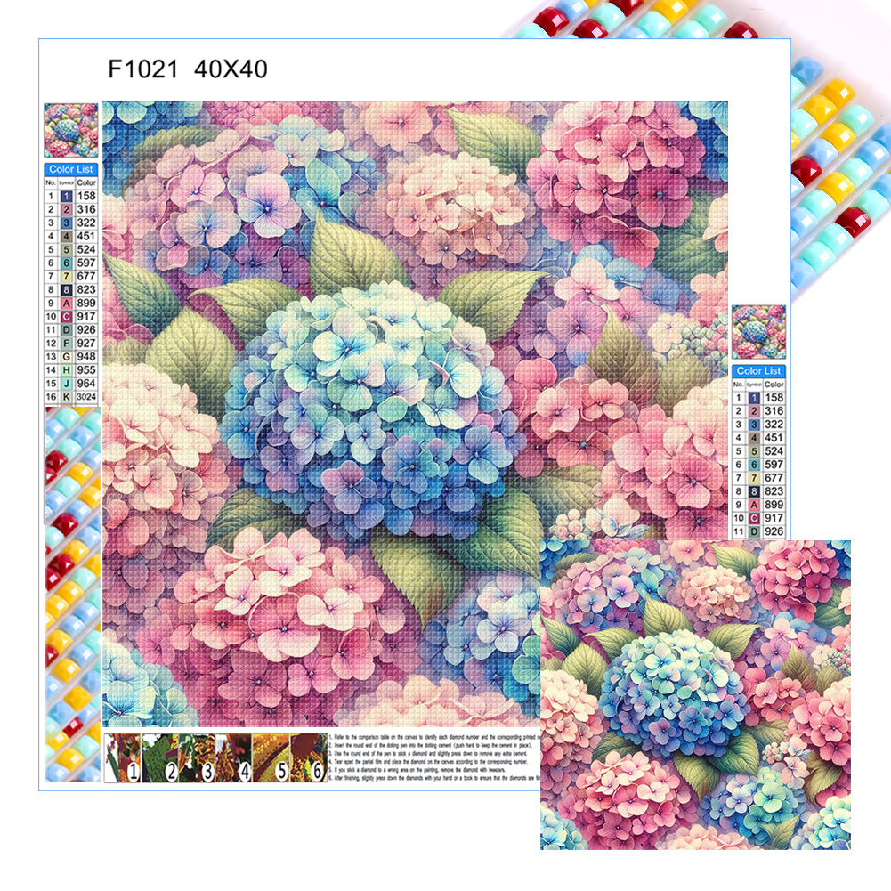 Diamond Painting - Full Square - hydrangeas (40*40CM)