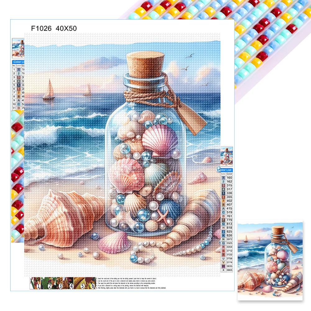Diamond Painting - Full Square - seaside shells (40*50CM)