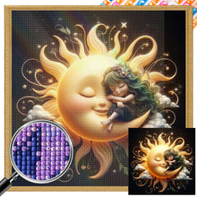 Load image into Gallery viewer, AB Diamond Painting - Full Square - sleep baby (40*40CM)

