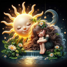 Load image into Gallery viewer, AB Diamond Painting - Full Square - sleep baby (40*40CM)

