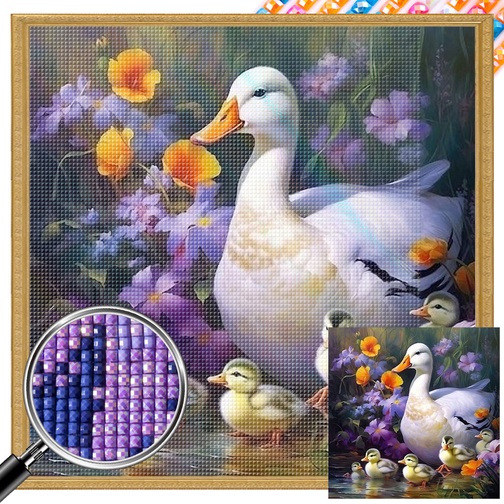 AB Diamond Painting - Full Square - Duck (40*40CM)