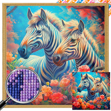 Load image into Gallery viewer, AB Diamond Painting - Full Square - zebra (40*40CM)
