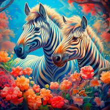 Load image into Gallery viewer, AB Diamond Painting - Full Square - zebra (40*40CM)
