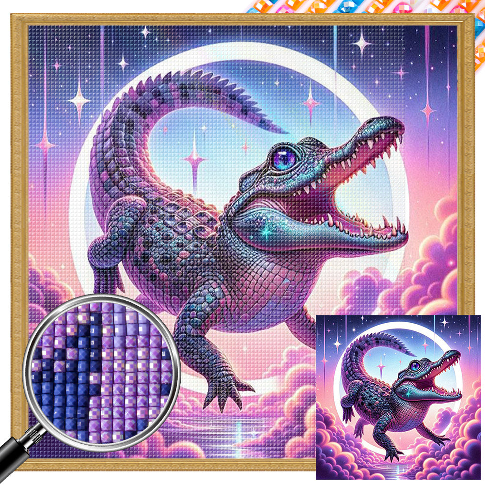 AB Diamond Painting - Full Square - Crocodile (40*40CM)