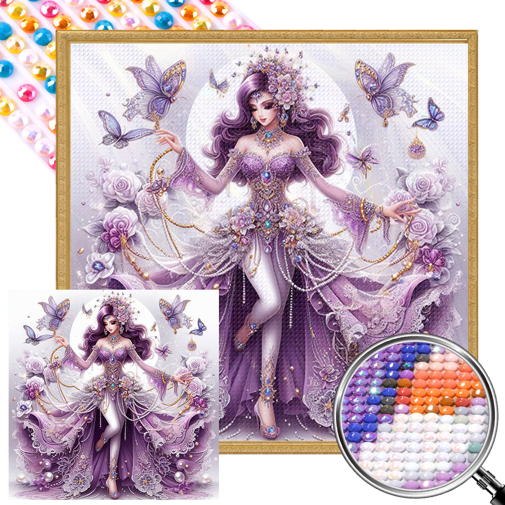 AB Diamond Painting - Full Round - dancing woman (40*40CM)