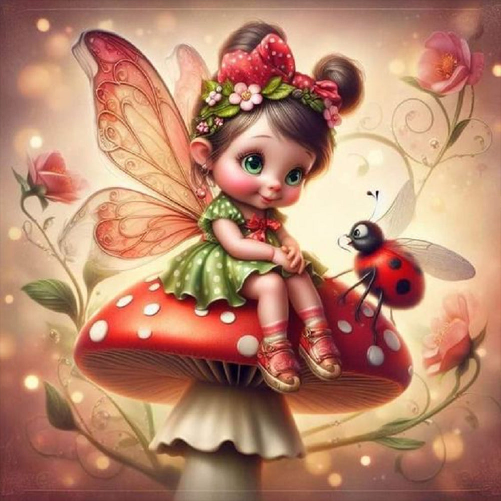 Diamond Painting - Full Round - Mushroom Elf (30*30CM)
