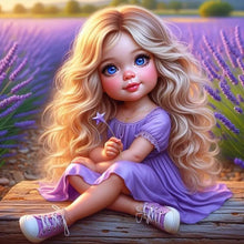 Load image into Gallery viewer, Diamond Painting - Full Round - curly hair kid (30*30CM)
