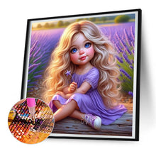 Load image into Gallery viewer, Diamond Painting - Full Round - curly hair kid (30*30CM)
