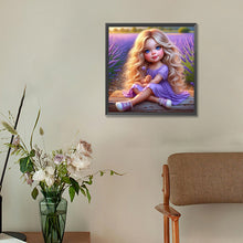 Load image into Gallery viewer, Diamond Painting - Full Round - curly hair kid (30*30CM)
