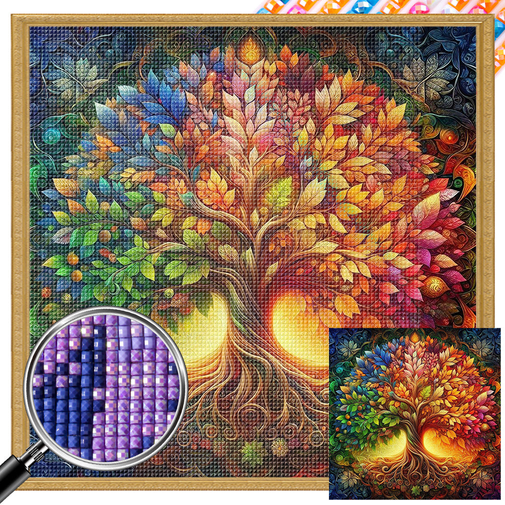 AB Diamond Painting - Full Square - lucky tree (40*40CM)