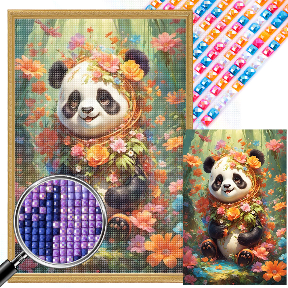 AB Diamond Painting - Full Square - panda (40*60CM)