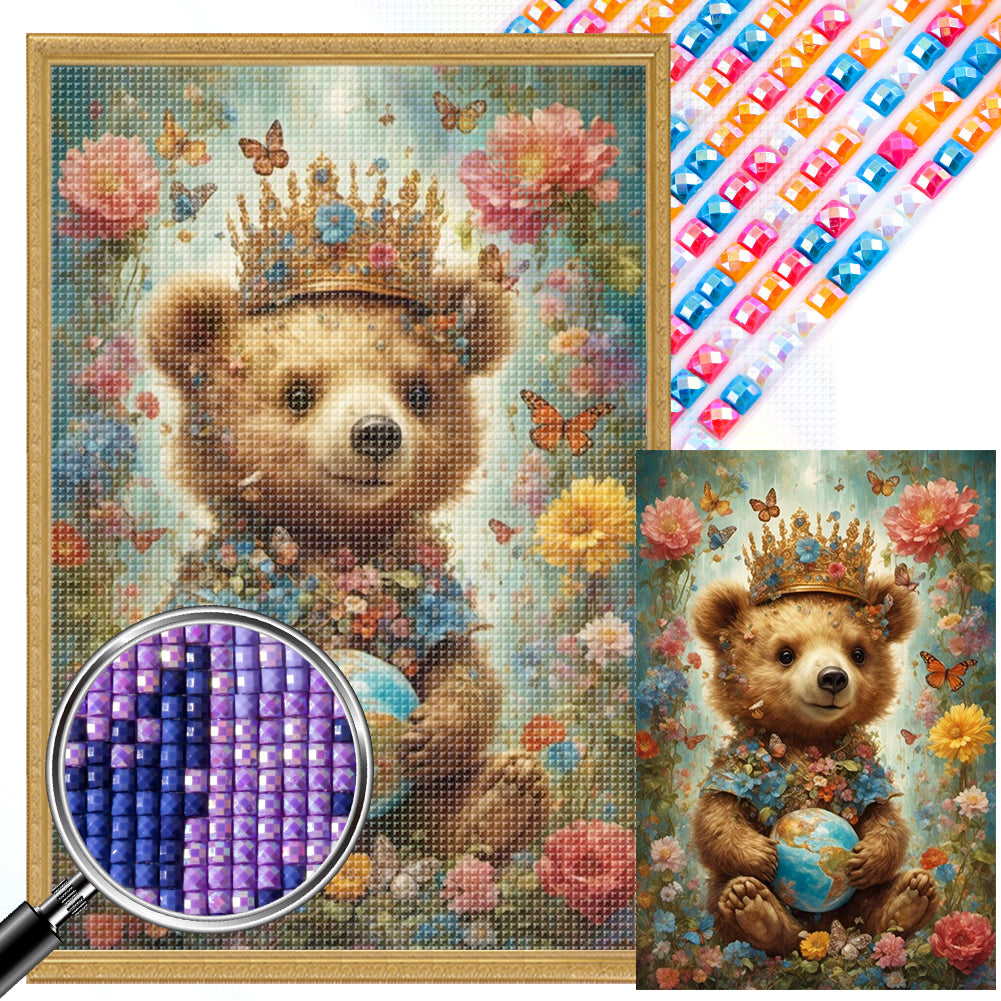 AB Diamond Painting - Full Square - brown bear (40*60CM)