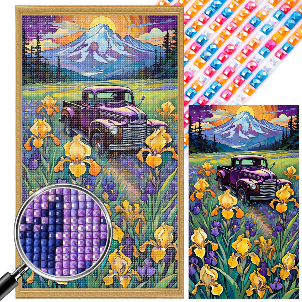 AB Diamond Painting - Full Square - Driving outing (40*70CM)