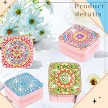 Load image into Gallery viewer, PU Partial Special Shaped Mandala Diamond Art Jewelry Box for Necklaces Earrings
