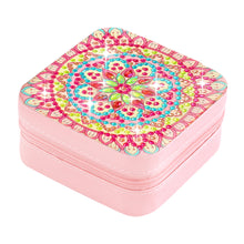 Load image into Gallery viewer, PU Partial Special Shaped Mandala Diamond Art Jewelry Box for Necklaces Earrings
