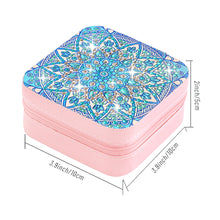 Load image into Gallery viewer, PU Partial Special Shaped Mandala Diamond Art Jewelry Box for Necklaces Earrings
