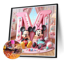 Load image into Gallery viewer, Diamond Painting - Full Round - disney mickey minnie letters (40*40CM)
